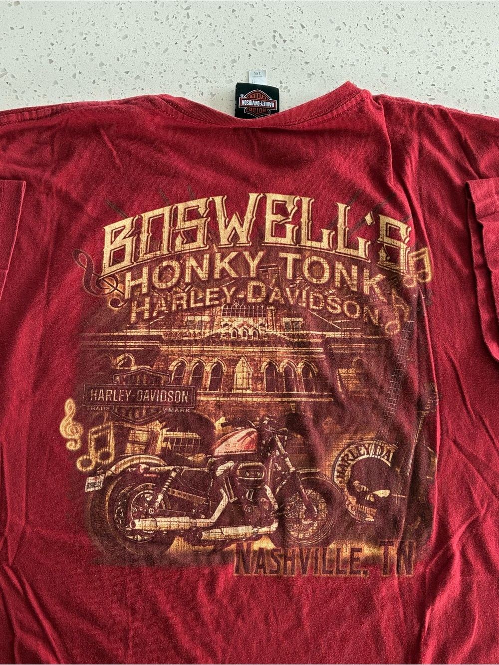 000 - HARLEY DAVIDSON MOTORCYCLES NASHVILLE TENNESSEE T SHIRT